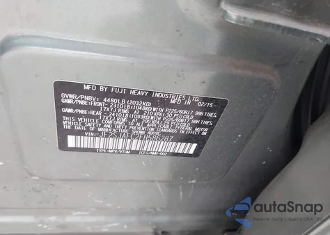 2015 Subaru Forester 2.5I Premium из США, поврежденный, VIN JF2SJAFC2FH586287